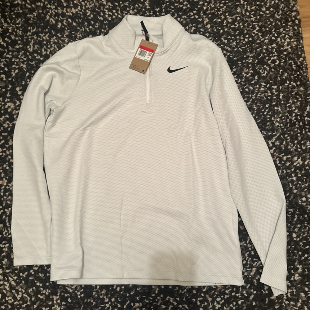 Nike White Jacket with Black Logo